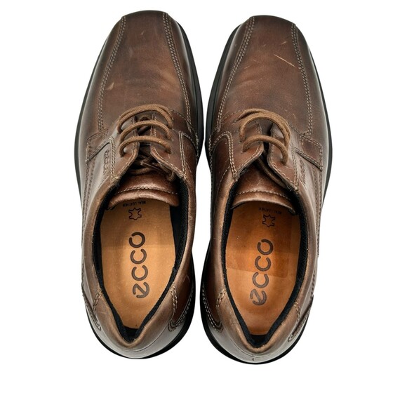 ECCO Men Brown Leather Derby Square Toe Lace Up Dress Shoes Comfort Size 40 US 6 main image 5